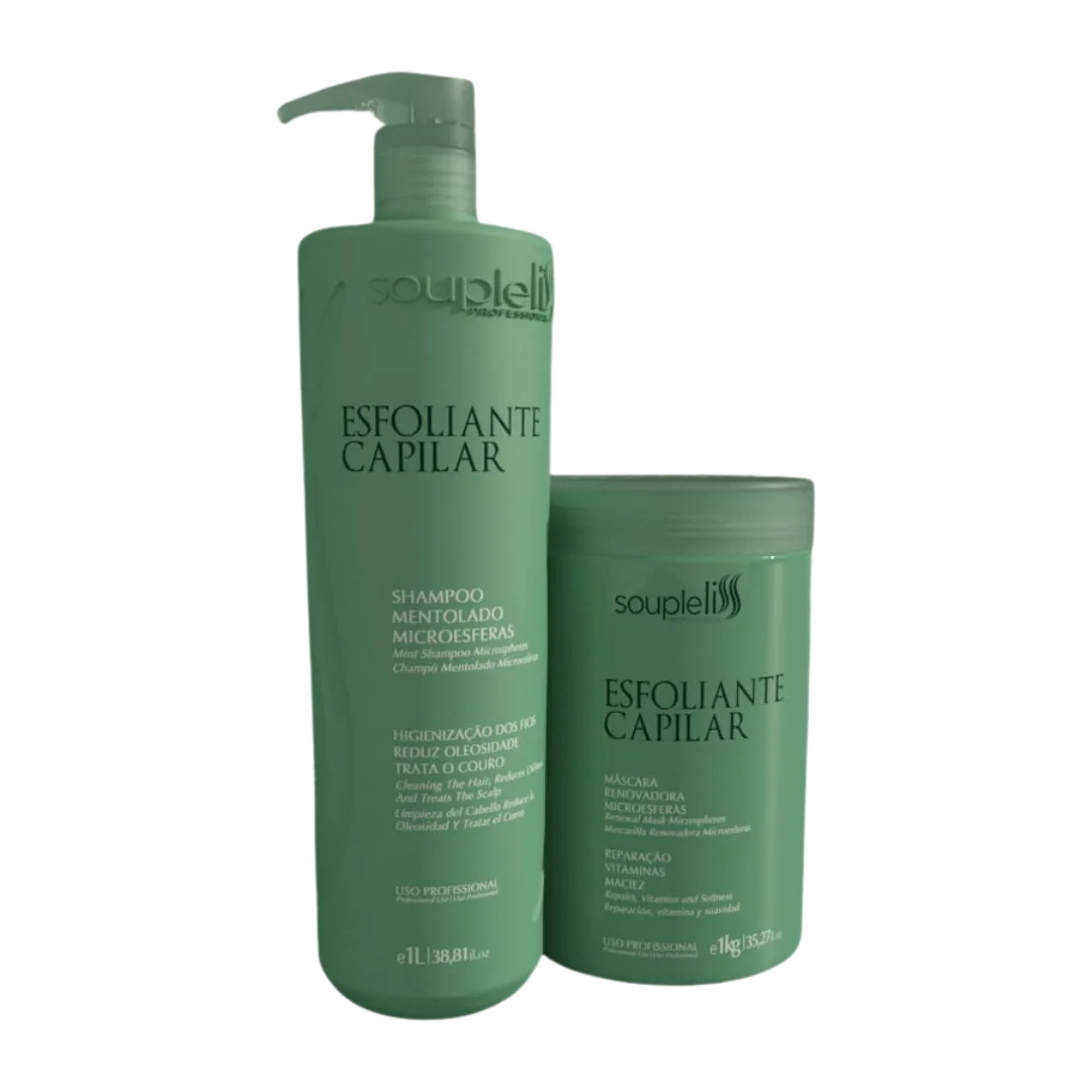 Tratamento Esfoliante Capilar 2 passos 1L Soupleliss Professional