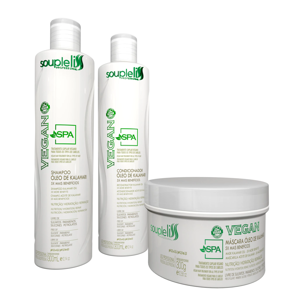 Kit Spa Vegan Home Care 300ml Soupleliss Professional