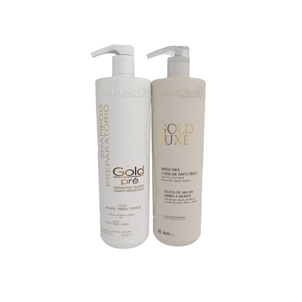 Kit Gold Luxe 1L Soupleliss Professional