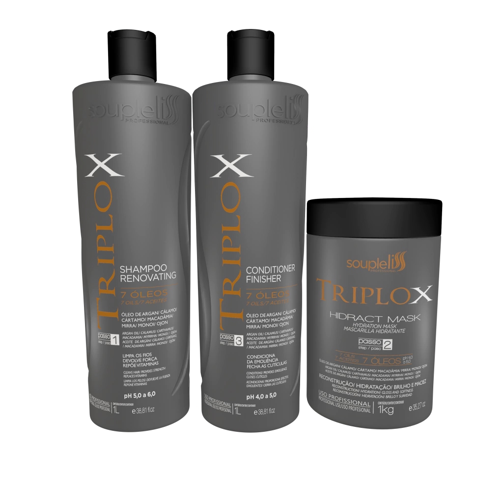 Kit Triplo X 1Lt Soupleliss Professional