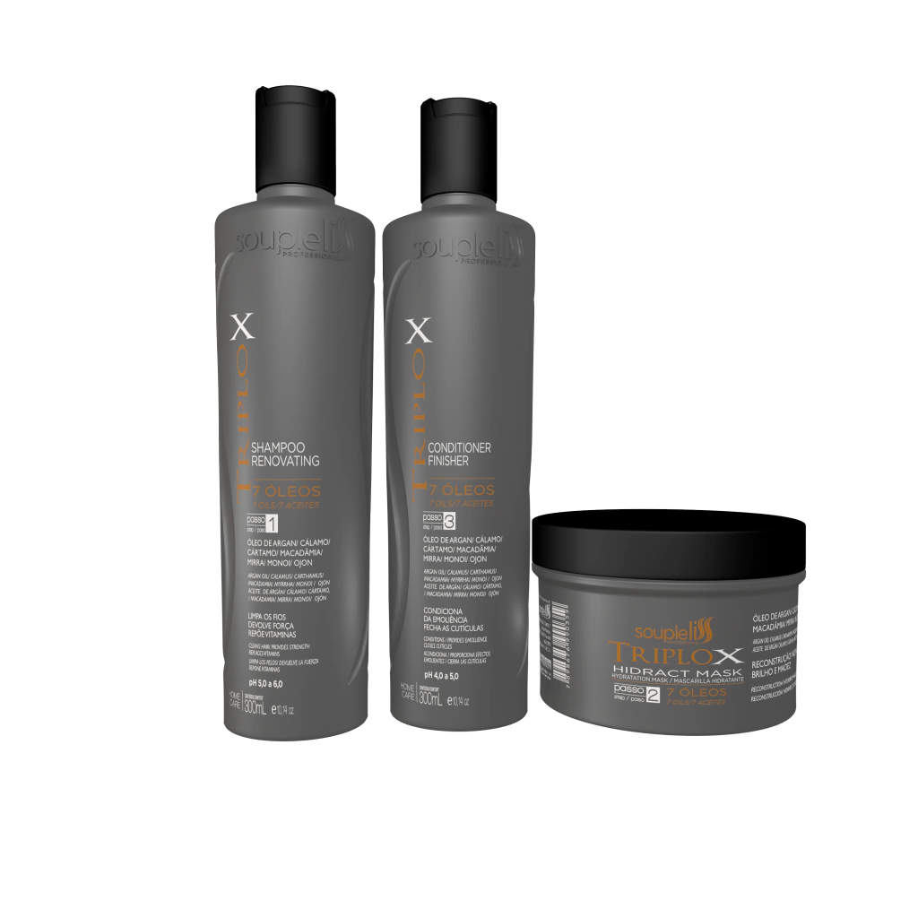 Kit Triplo X 300ml Home Care Soupleliss Professional
