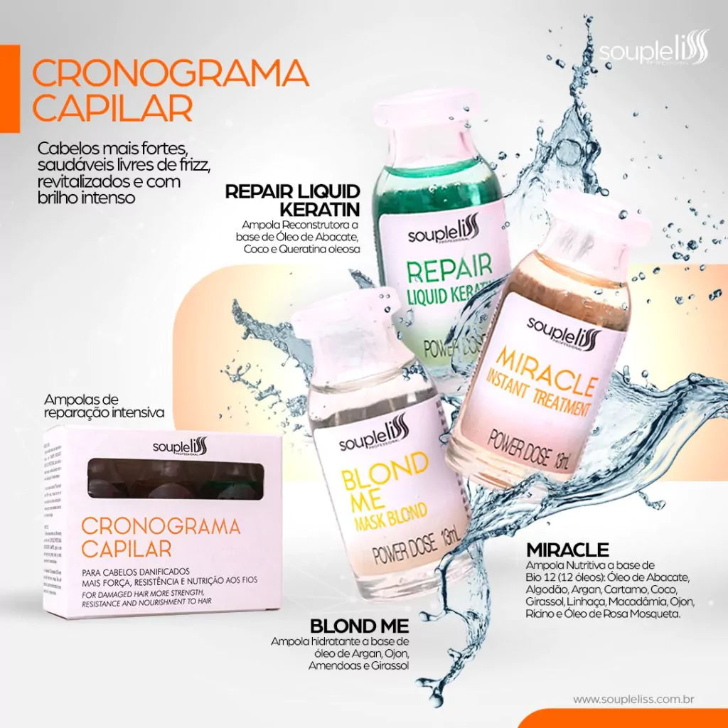 Cronograma Ampolas Repair 3un 13ml Soupleliss Professional