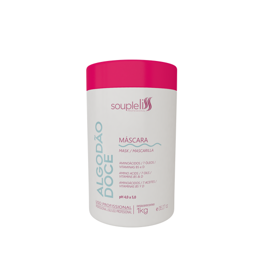 Máscara Algodão Doce 1kg Soupleliss Professional