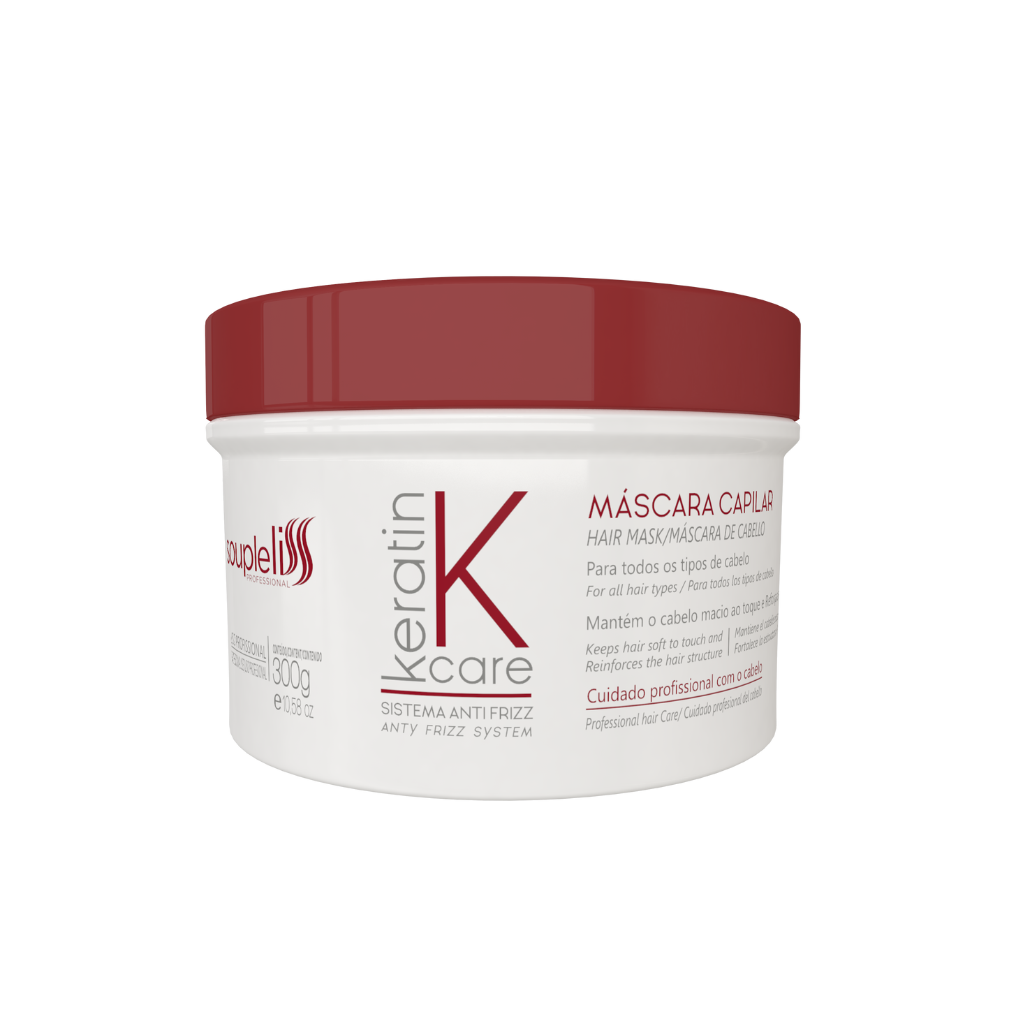 Máscara Keratin Care 300ml Soupleliss Professional