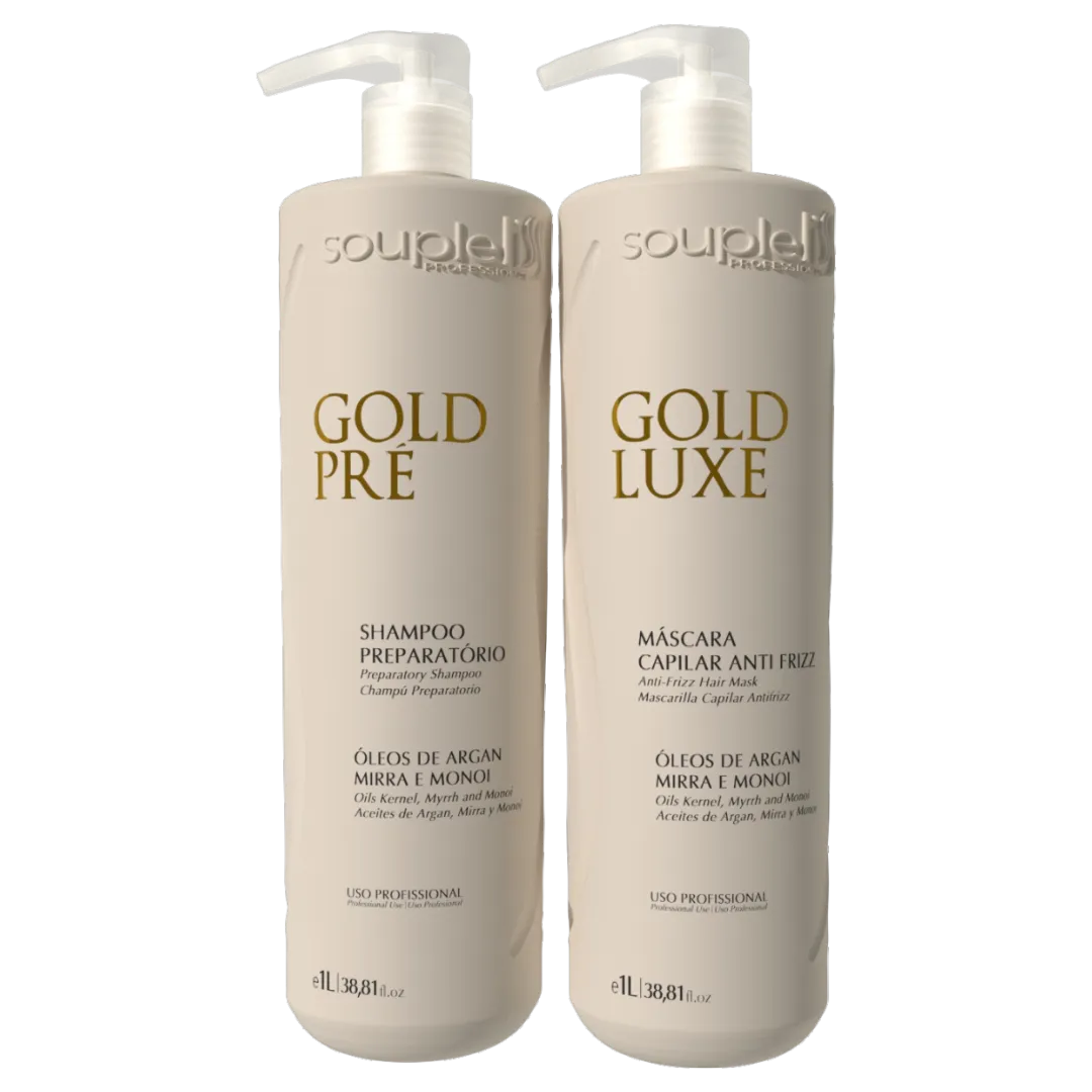 Realinhamento Gold Luxe 1L Soupleliss Professional