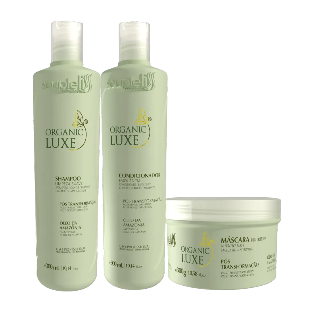 Tratamento Organic Luxe Pós Química Home Care 300ml Soupleliss Professional