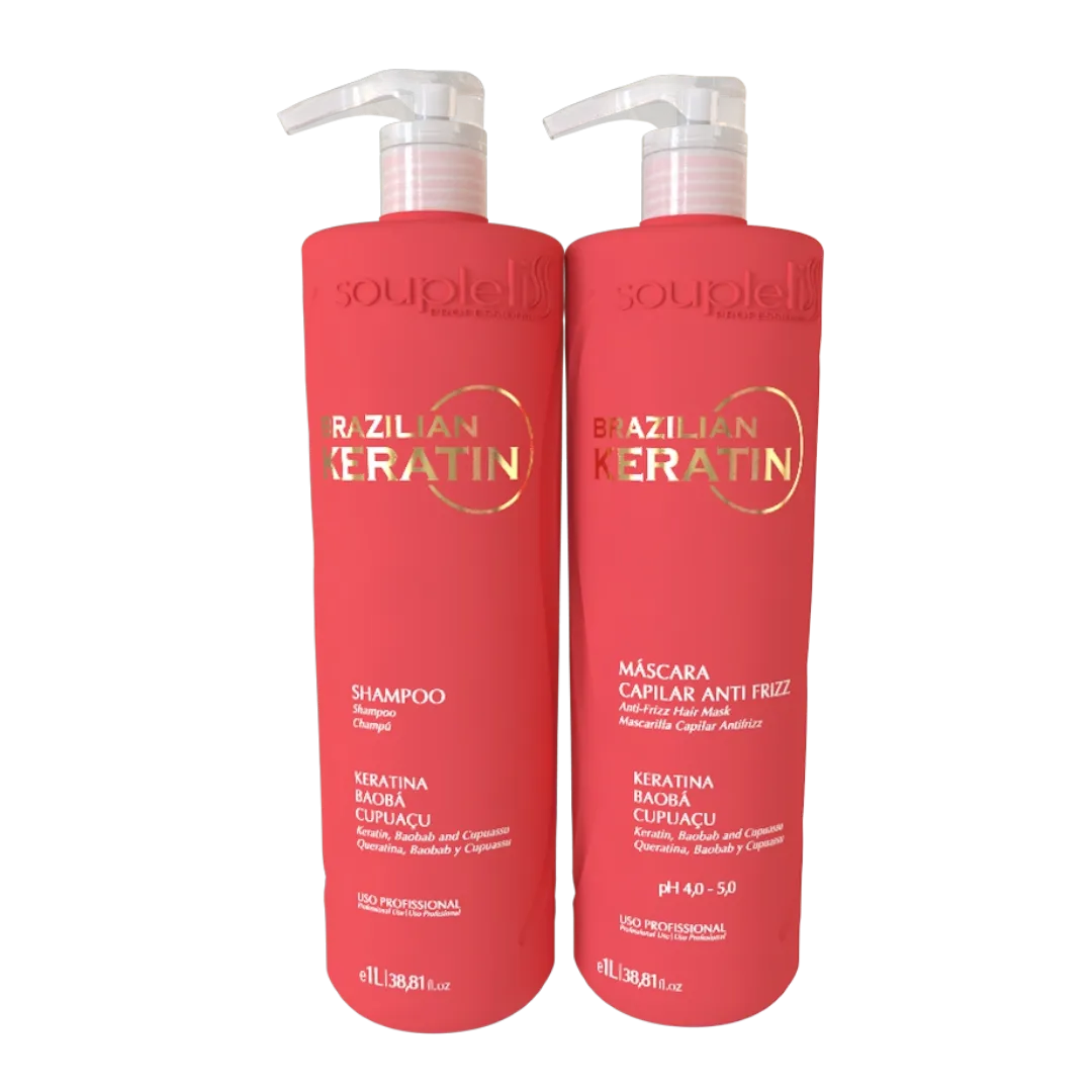 Kit Realinhamento Brazilian Keratin 1L Soupleliss Professional