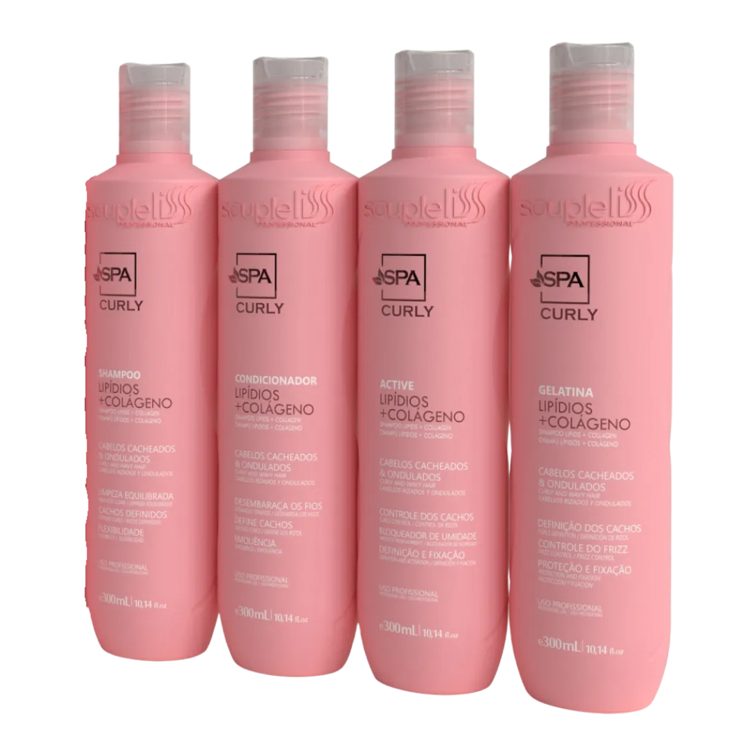 Tratamento Spa Curly Home Care 300ml Soupleliss Professional