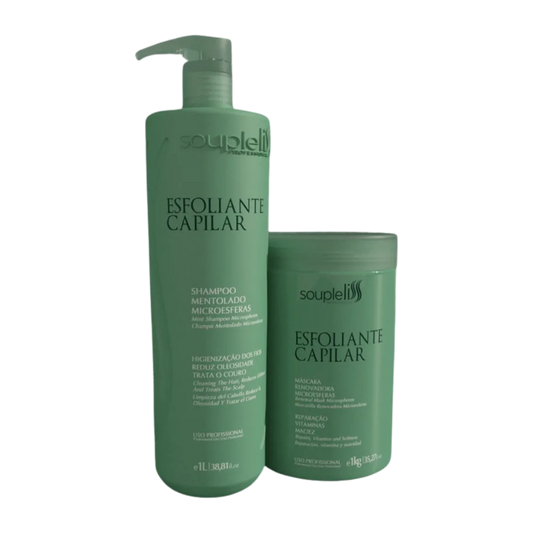 Tratamento Esfoliante Capilar 2 passos 1L Soupleliss Professional