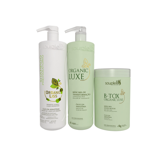 Kit Organic + B-tox Organic Luxe 1L Soupleliss Professional