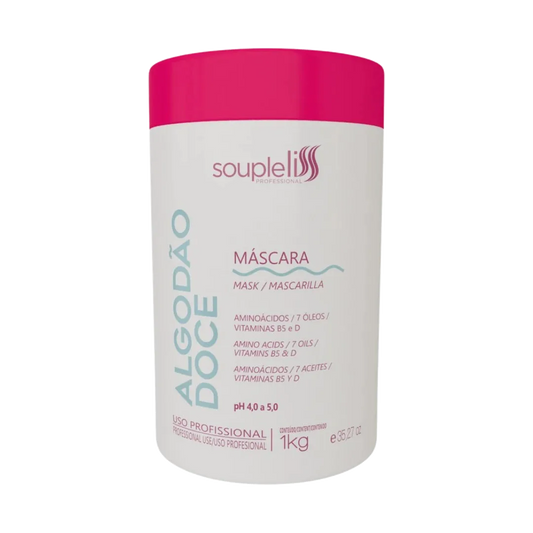 Máscara Algodão Doce 1kg Soupleliss Professional