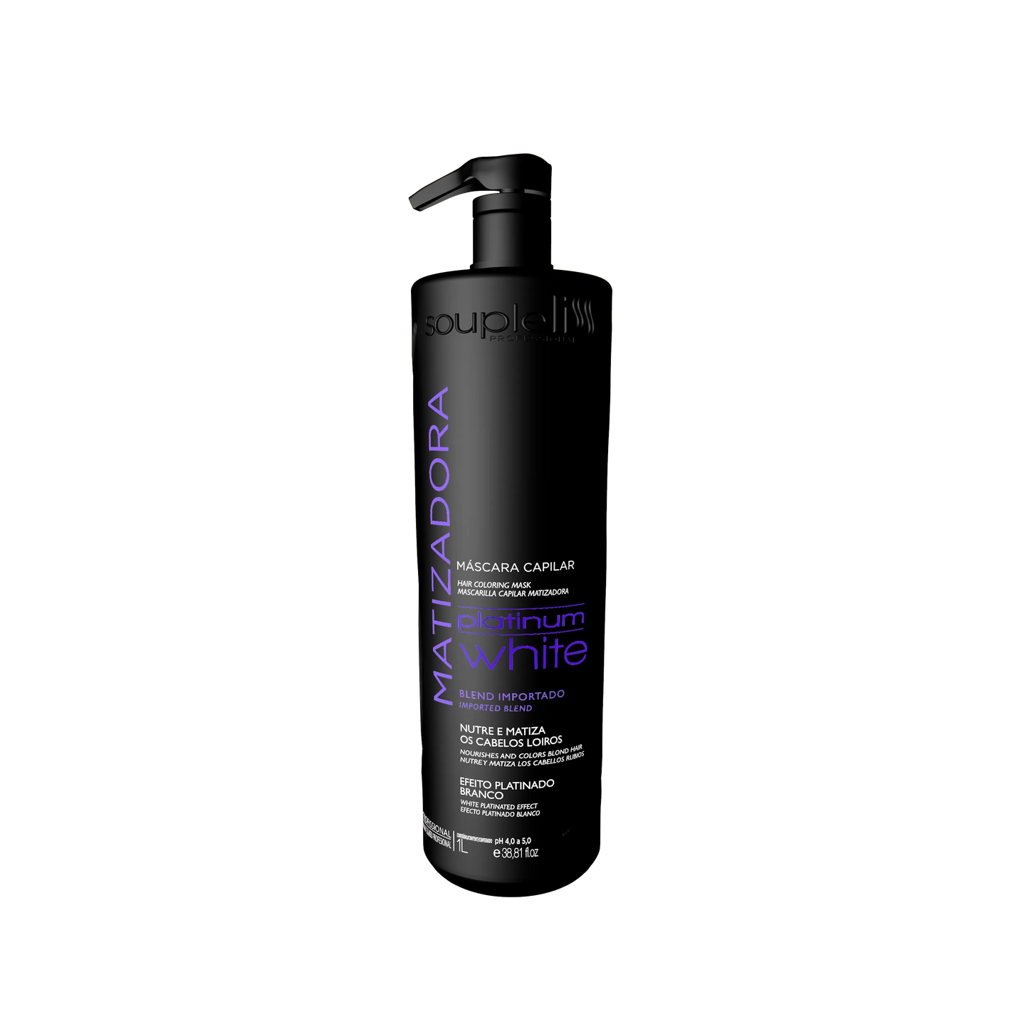 Máscara Matizadora Platinum 1L Soupleliss Professional