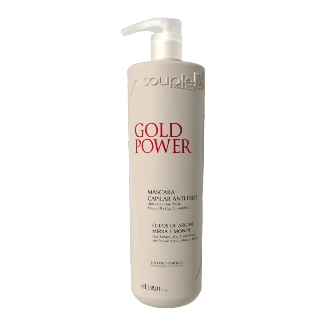 Máscara de Transformação Gold Power 1L Soupleliss Professional