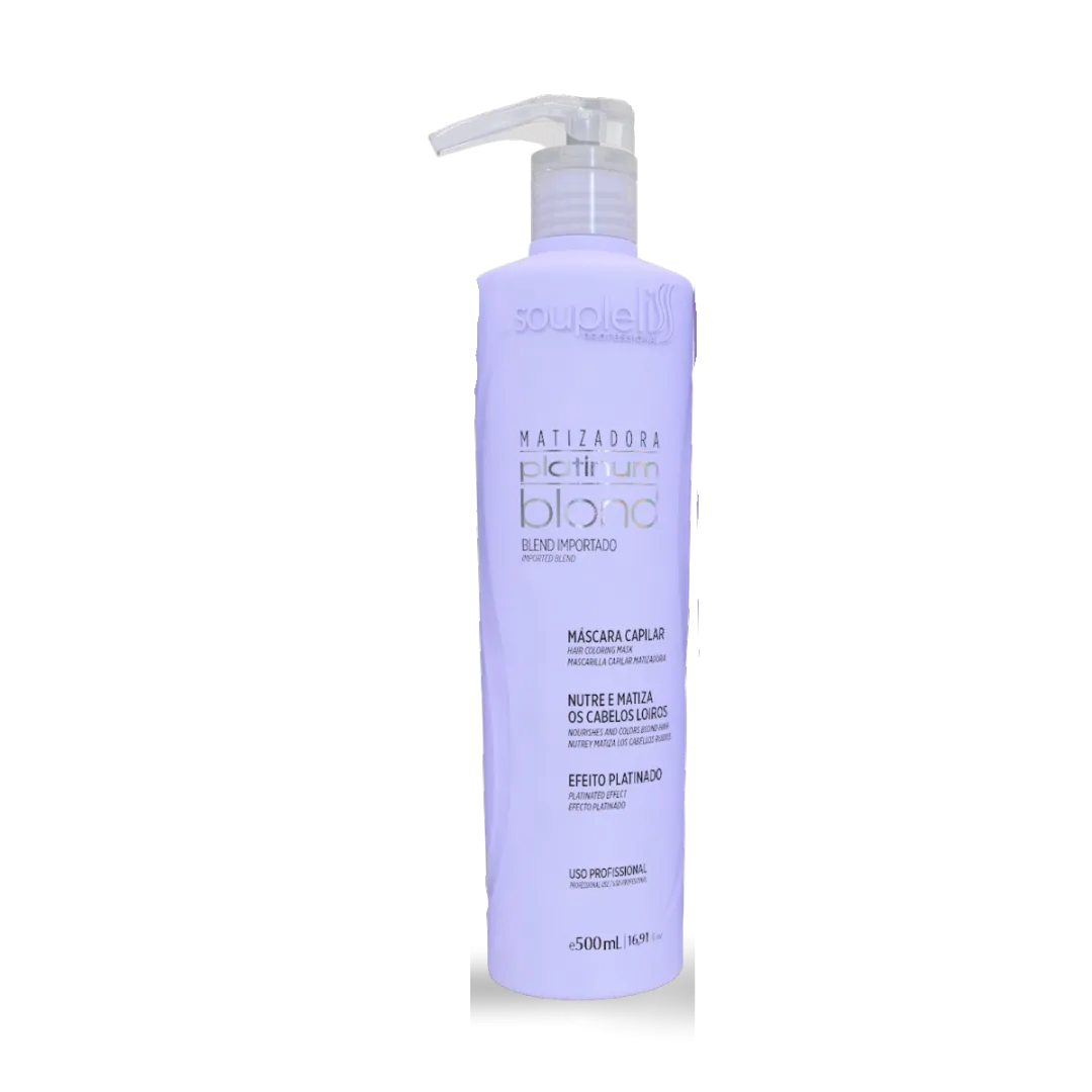 Máscara Matizadora Platinum 500ml Soupleliss Professional