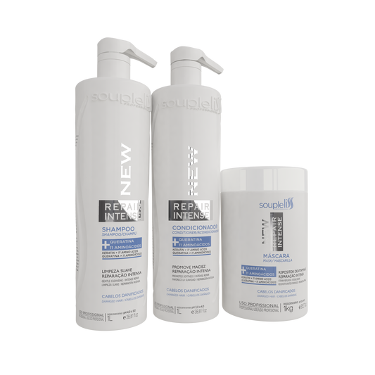 Kit New Repair Intense Soupleliss Professional 1L