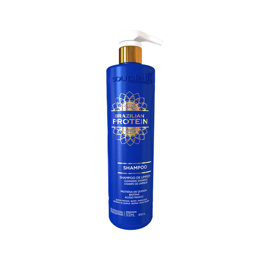 Shampoo de Limpeza Brazilian Protein 500ml Soupleliss Professional