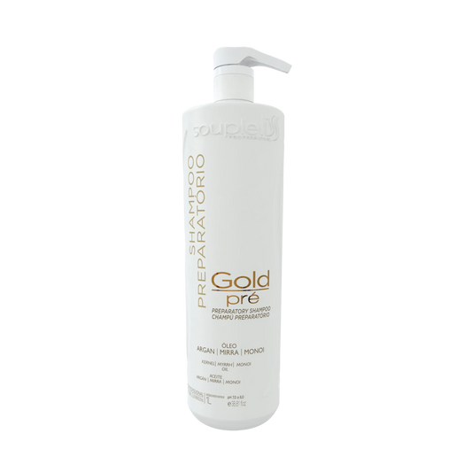 Shampoo Preparatório Gold Pré 1L Soupleliss Professional