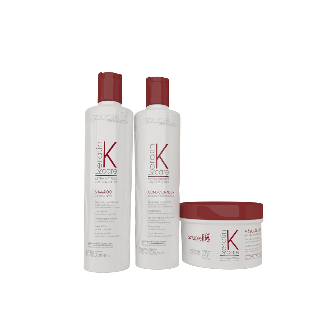 Kit Keratin Home Care 300ml Soupleliss Professional