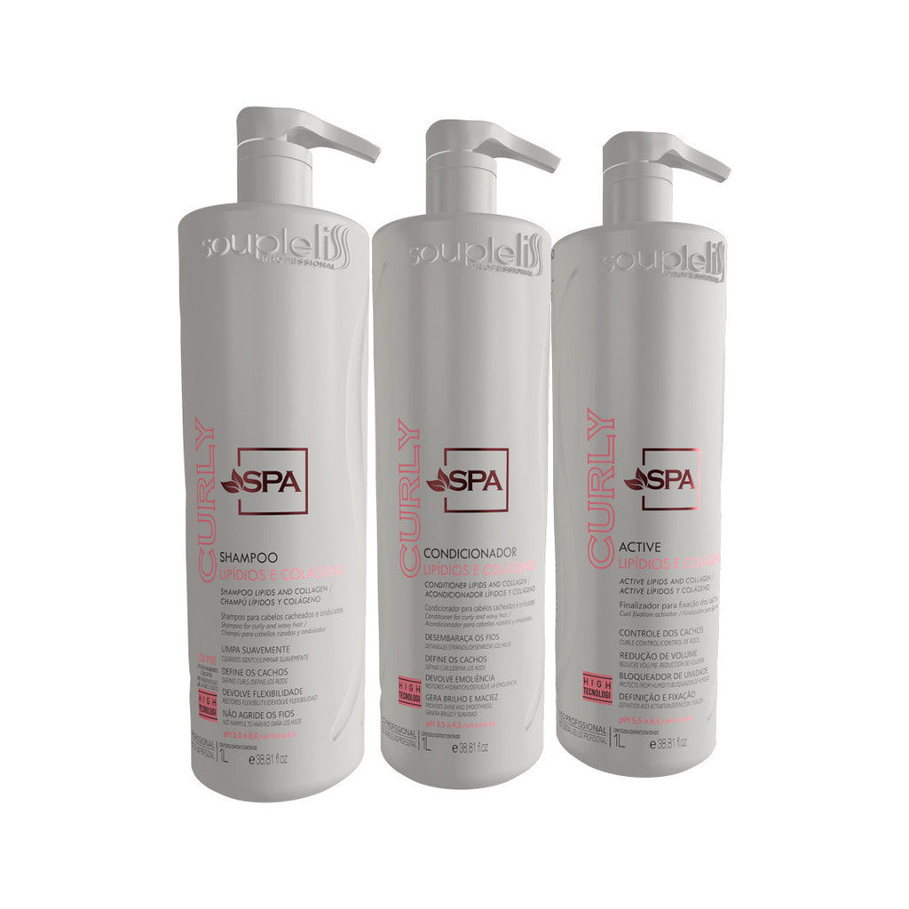 Kit Spa Curly Soupleliss Professional 1L