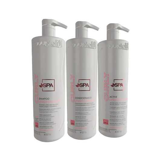 Kit Spa Curly Soupleliss Professional 1L