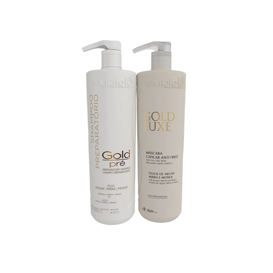 Kit Gold Luxe 1L Soupleliss Professional