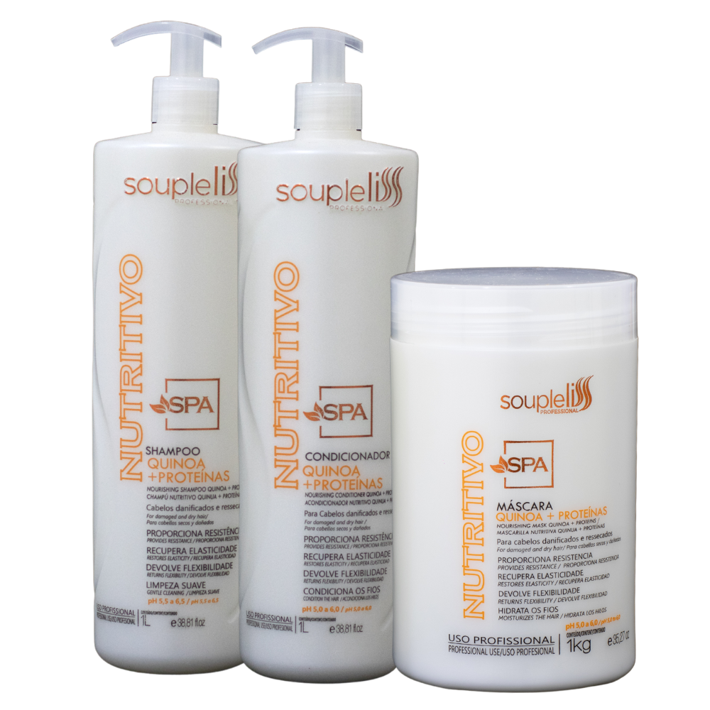 Kit Spa Nutritivo Soupleliss Professional 1L