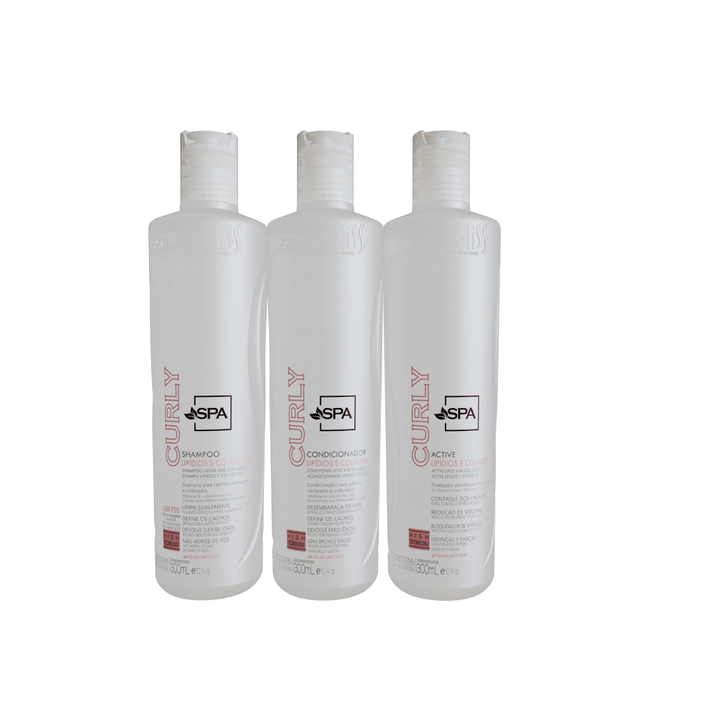 Kit Spa Curly Home Care 300ml Soupleliss Professional