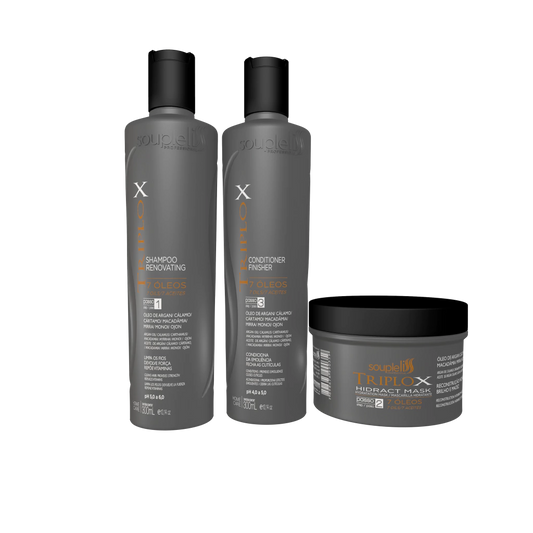 Kit Triplo X 300ml Home Care Soupleliss Professional